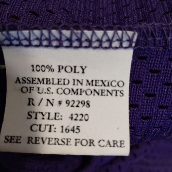 Purple Mesh Style Jersey - Picture 6 of 9